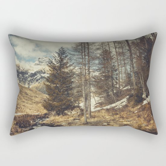 Mountain spring Rectangular Pillow