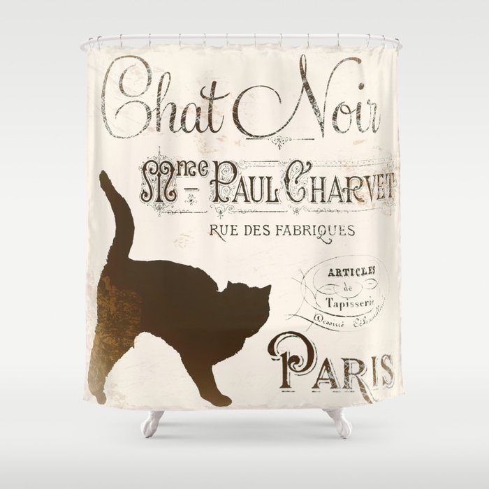 Chat Noir Shower Curtain