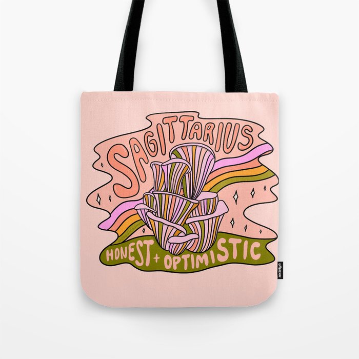 Sagittarius Mushroom Tote Bag