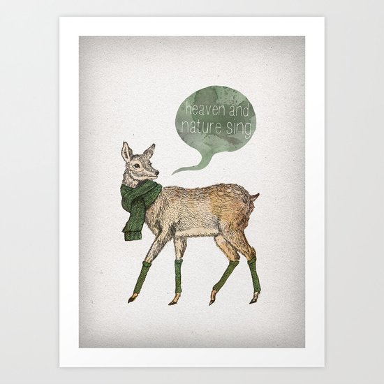 Heaven and Nature Sing Art Print
