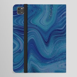 Sapphire Blue Crystal Swirl    iPad Folio Case