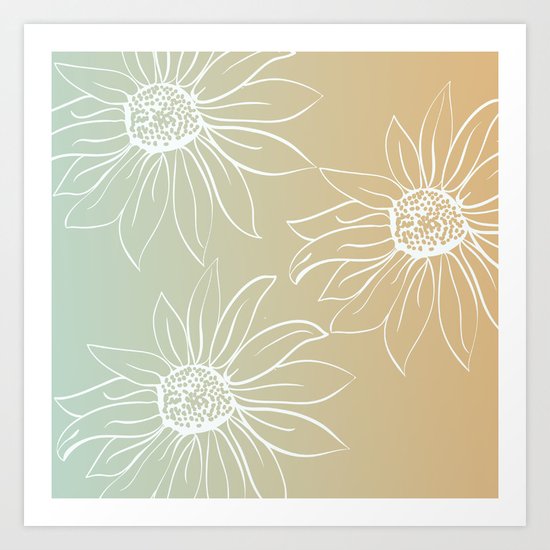 Pretty Daisies Art Print