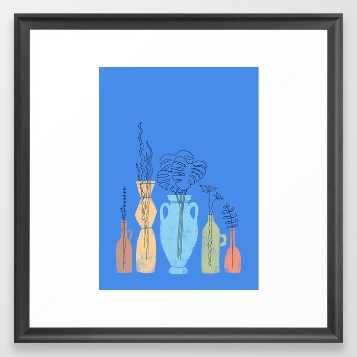 Plantas Framed Art Print