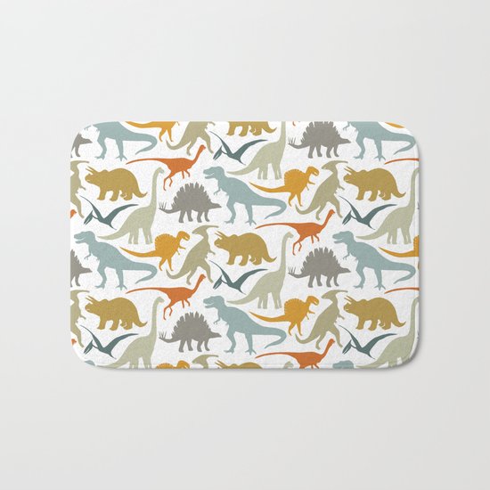 Dinosaur Friends Bath Mat