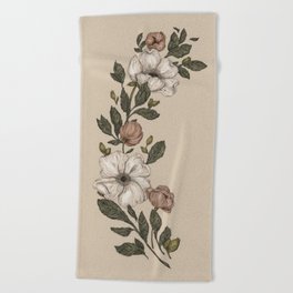 Floral Laurel Beach Towel