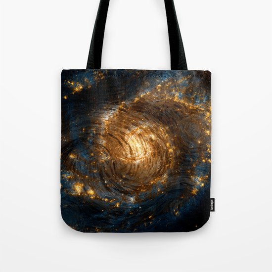 Starry Galaxy Night Tote Bag