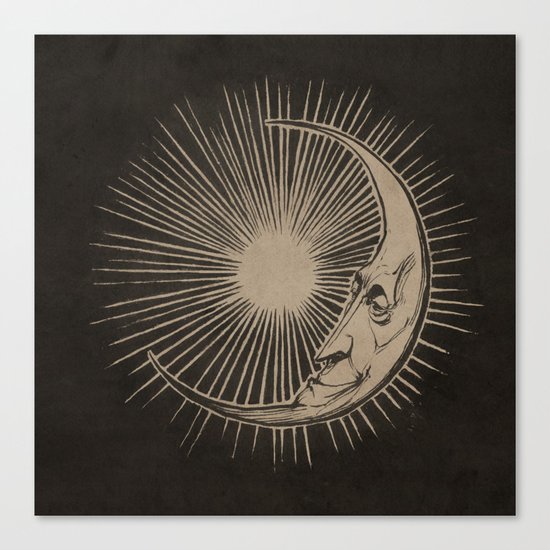 The Man in the Moon Canvas Print