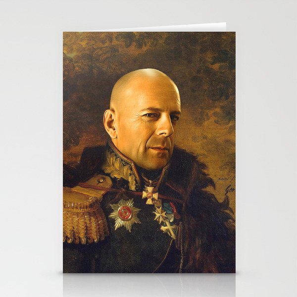 Bruce Willis - replaceface Stationery Cards