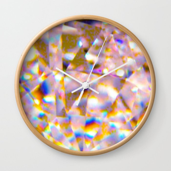 Rainbow Crystal Wall Clock
