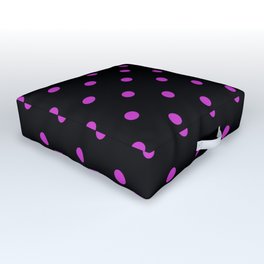 Steel Pink - polka 7 Outdoor Floor Cushion