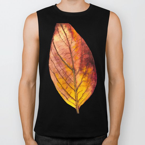 Autumn Leaf 03 Biker Tank