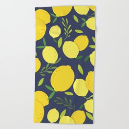 Freshly Picked Lemon Beach Towel