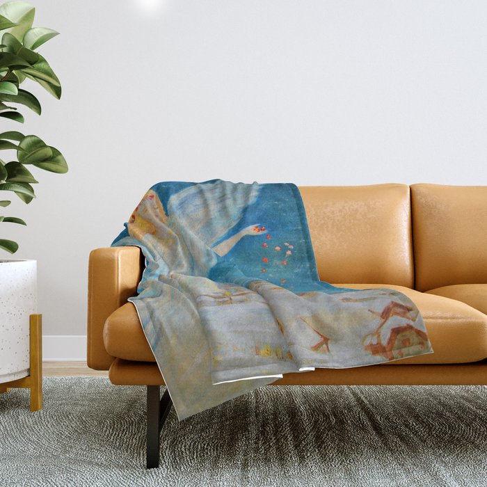 Bless me | Guardian Angels are Here | Angel of Abundance | Love Throw Blanket