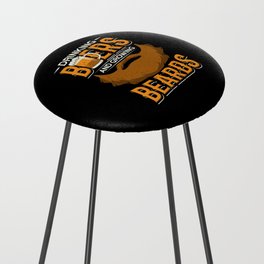 Beers And Beards Counter Stool
