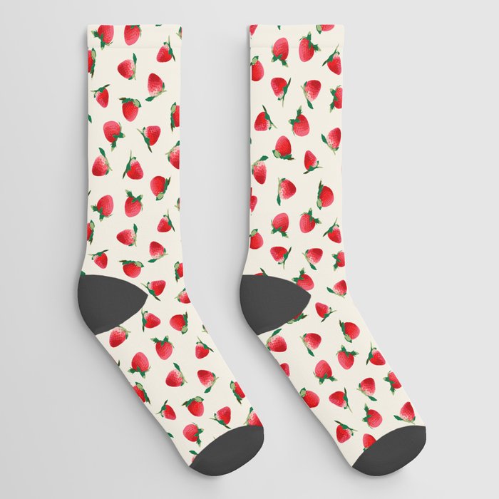 Strawberry pattern Socks