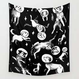Space Dogs Wall Tapestry