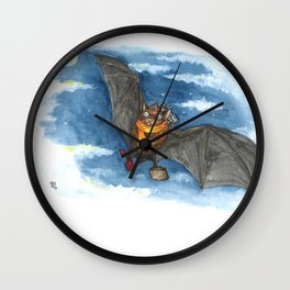 Little Worlds: Travel Bat Wall Clock