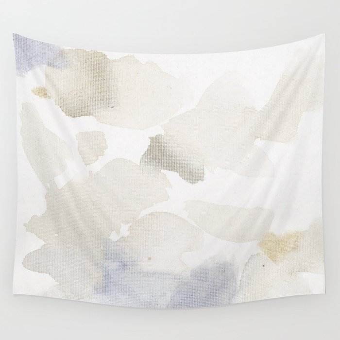 Bloom No. 6 Abstract watercolor floral Wall Tapestry