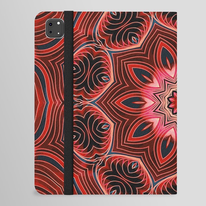 Red Matter Mandala iPad Folio Case