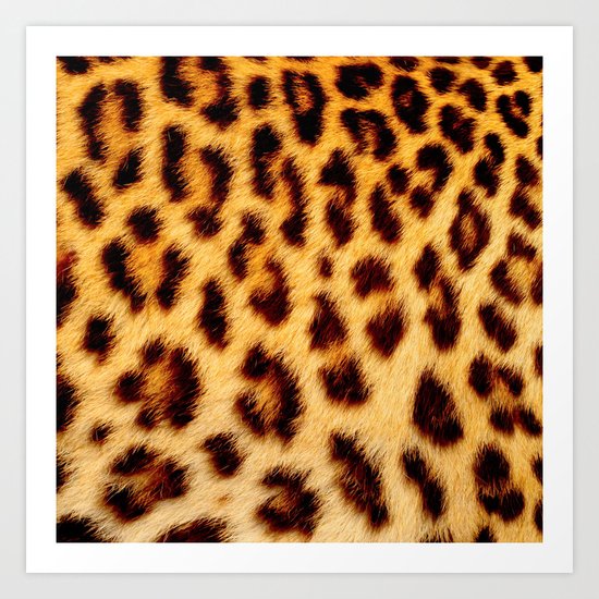 Leopard skin pattern Art Print