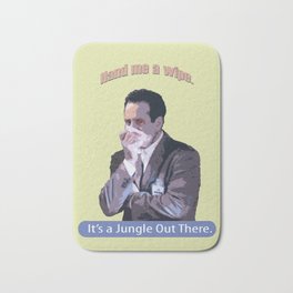 Hand me a Wipe_It's a Jungle Out There_Andrian Monk. Bath Mat