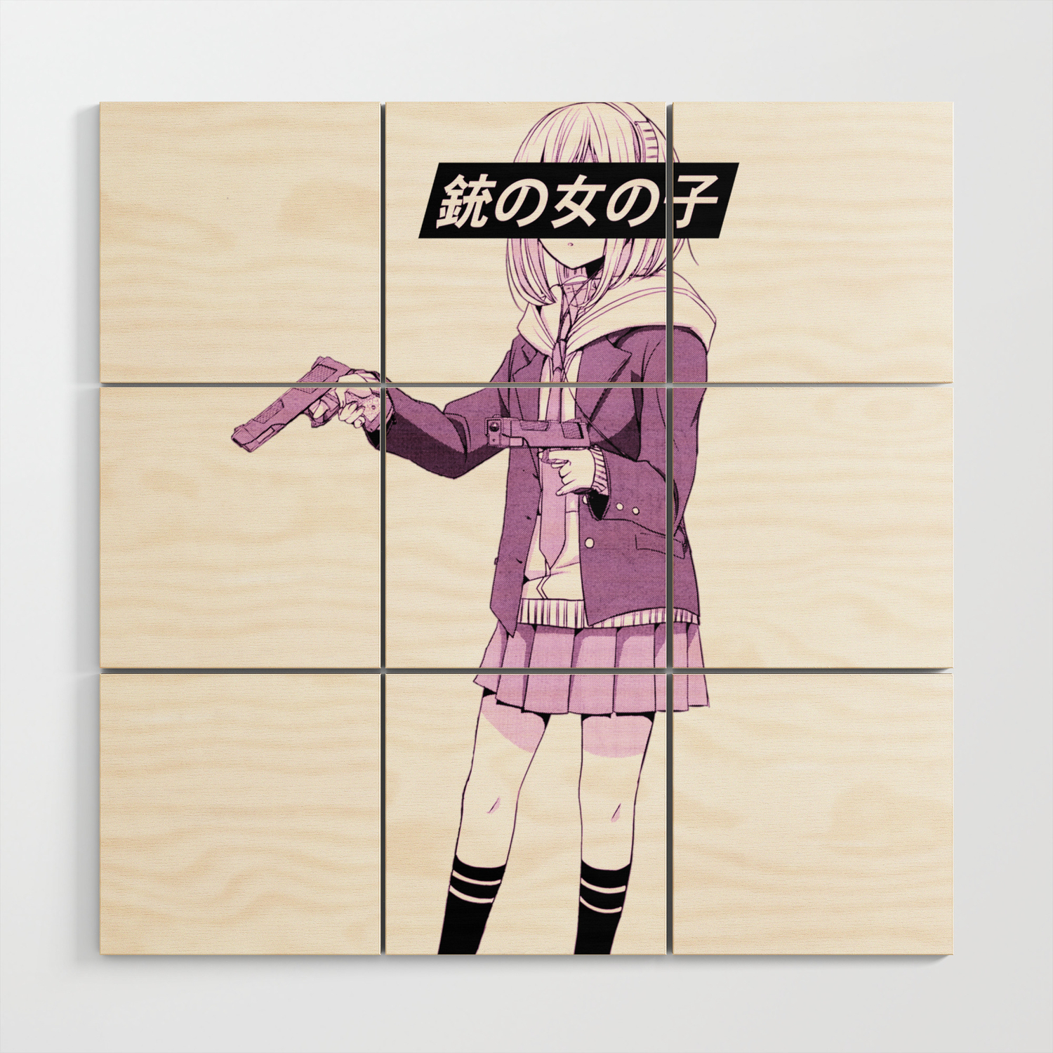 Gun Girl Pink Sad Japanese Anime Aesthetic Wood Wall Art By Poser Boy Society6 What are we defending pop punk from anyway? gun girl pink sad japanese anime aesthetic wood wall art by poser boy