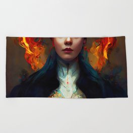 Empress of Fire Beach Towel
