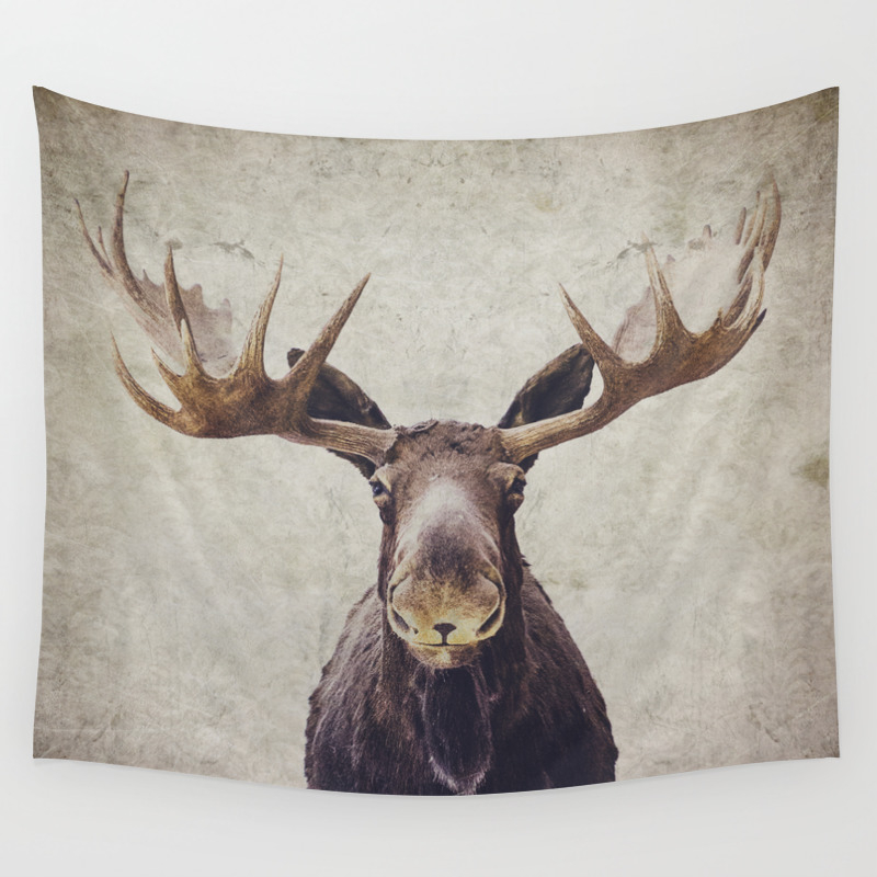 Moose Wall Tapestry By Retrolovephotography Society6
