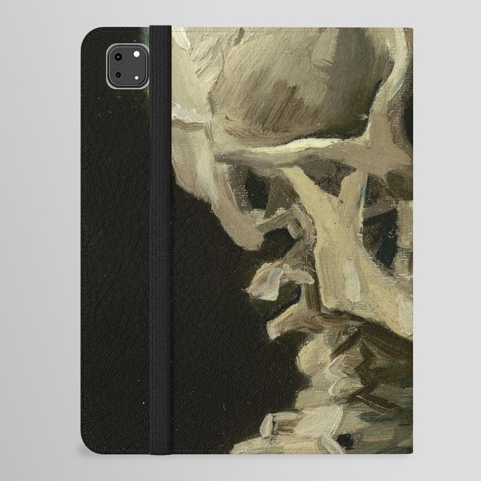 Van Gogh - Head of a skeleton with a burning cigarette iPad Folio Case