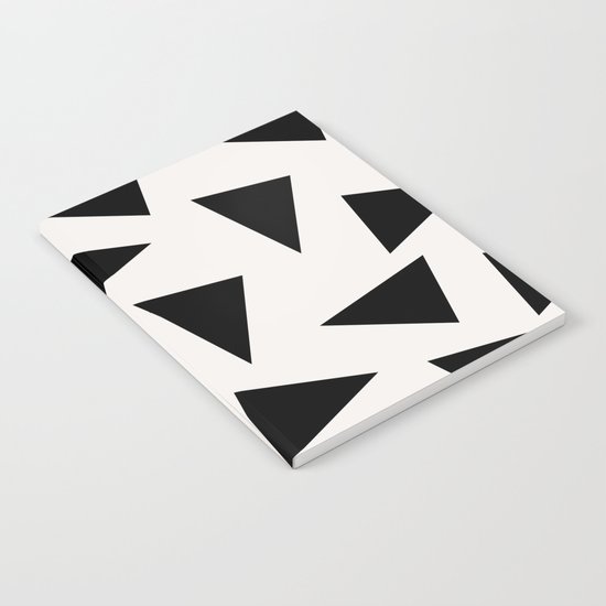 black triangle pattern II Notebook