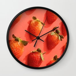 Pop Strawberry Wall Clock