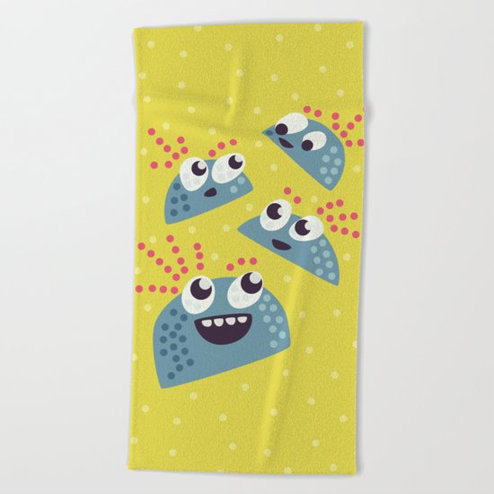 Happy Candy Friends Beach Towel