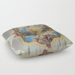 Triumph of St. Benedict Ceiling fresco Bartolomeo Altomonte Floor Pillow