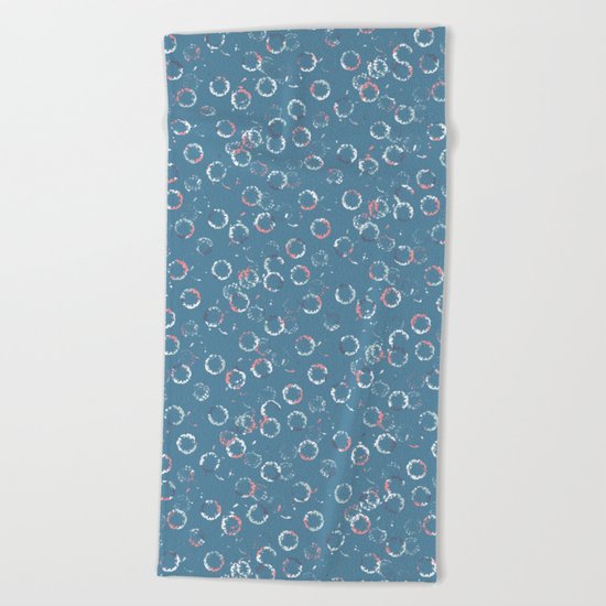 Polka Dots Stamps on Niagara Beach Towel