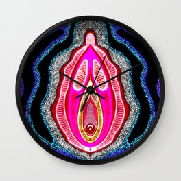 Vulva Galaxy  Wall Clock