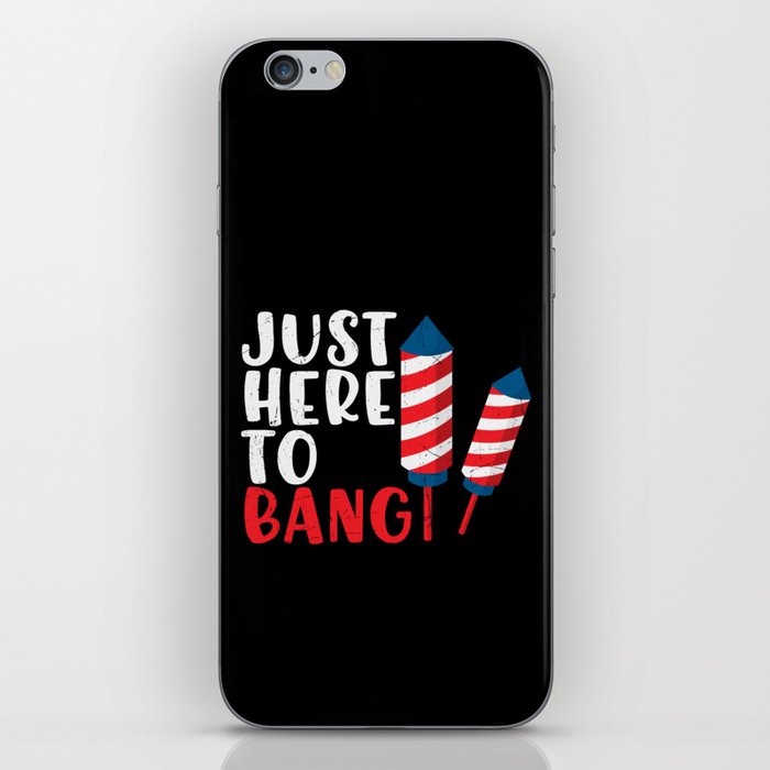 Just Here To Bang Funny iPhone Skin