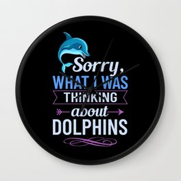 Dolphin Trainer Animal Lover Funny Cute Wall Clock