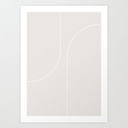 Modern Minimal Line Abstract XLIII Art Print