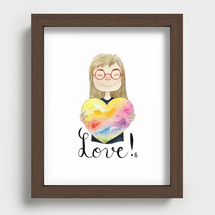 Pride child Recessed Framed Print