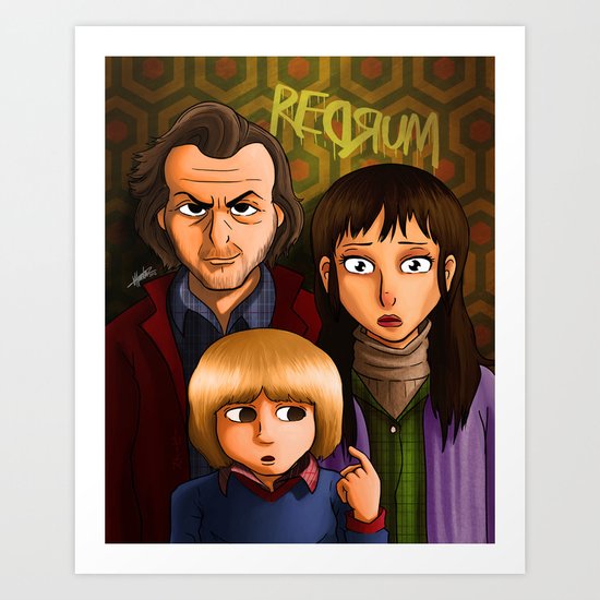 American Family Portrait (Redrum) Art Print