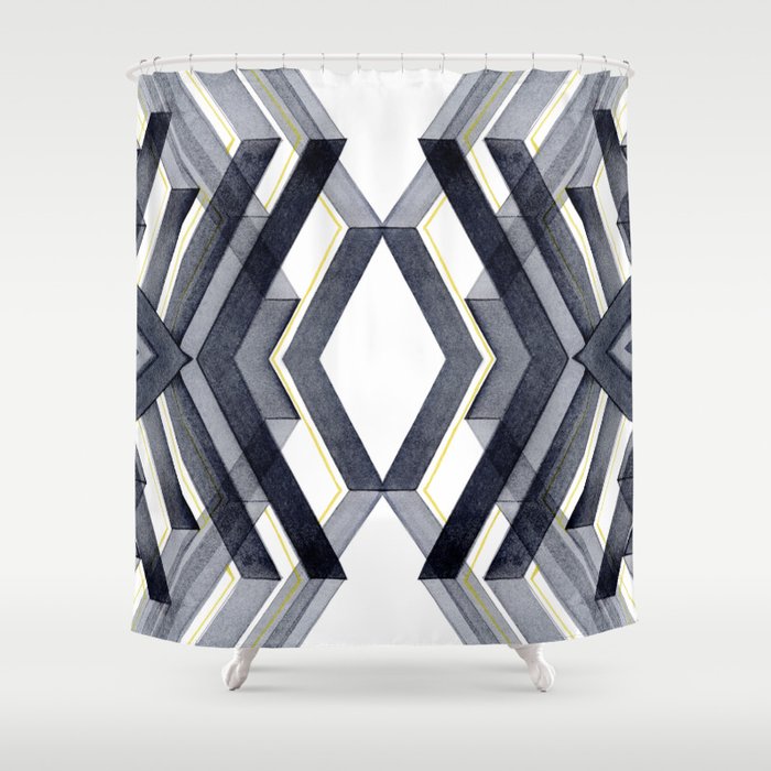 CC4 Digital Pattern 6 Shower Curtain