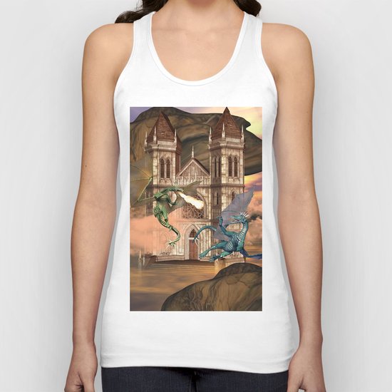 The dragon fight Unisex Tank Top