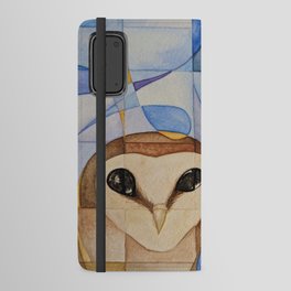 Not What They Seem Owls Geometric Abstract Android Wallet Case