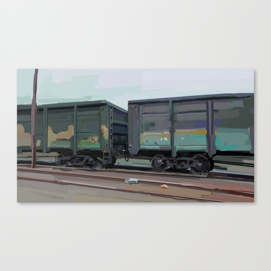 on rails Canvas Print