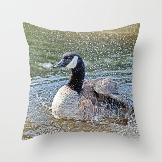 Splashing Time Throw Pillow