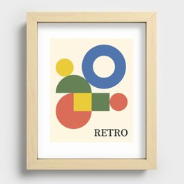 Retro mood 1 Recessed Framed Print