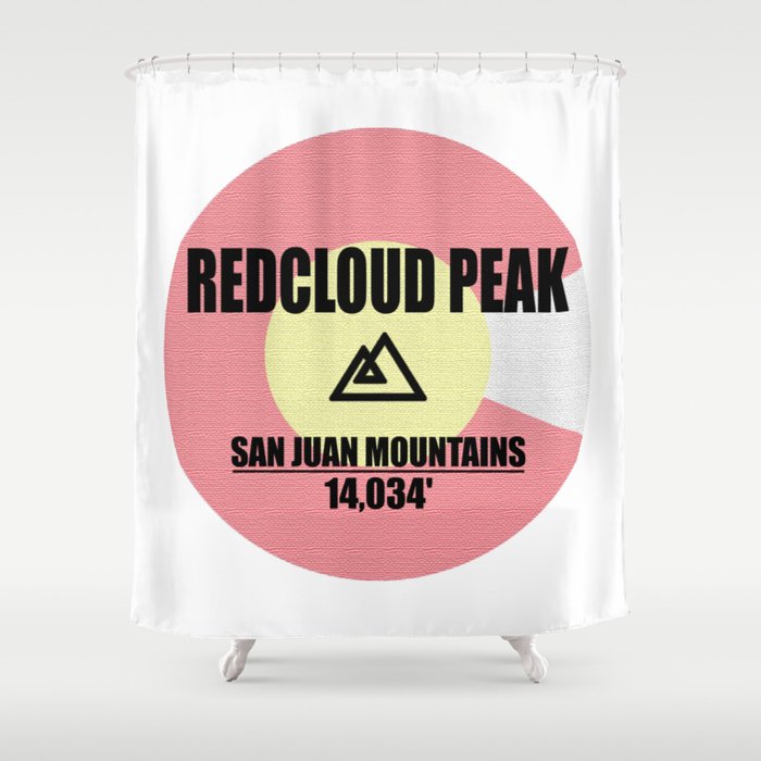 Redcloud Peak Colorado Shower Curtain