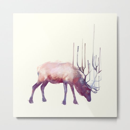 Elk // Solitude Metal Print