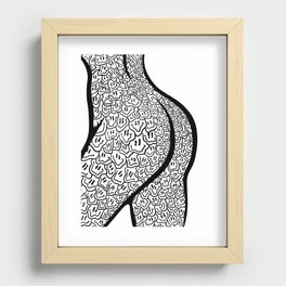 Smiley Butt Recessed Framed Print