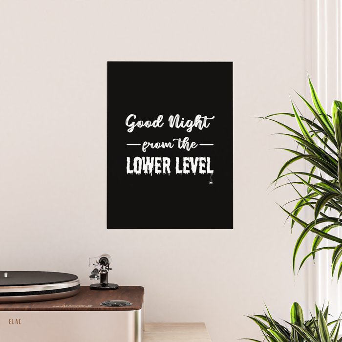 Good Night From The Lower Level Wall Tapestry by charterdisco